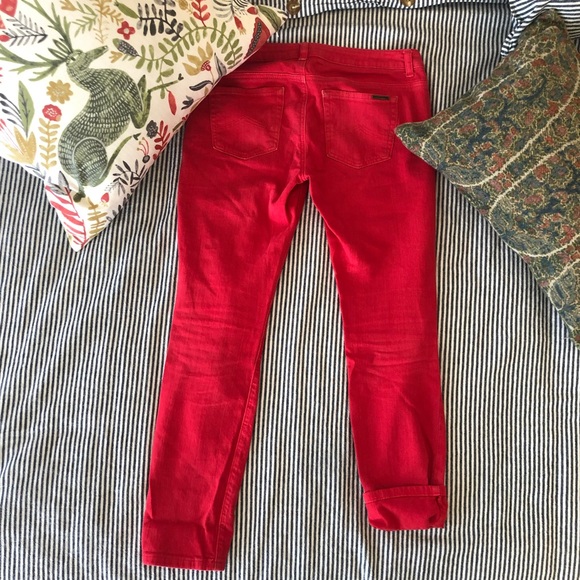 Michael Kors Denim - Michael Kors red straight leg jean